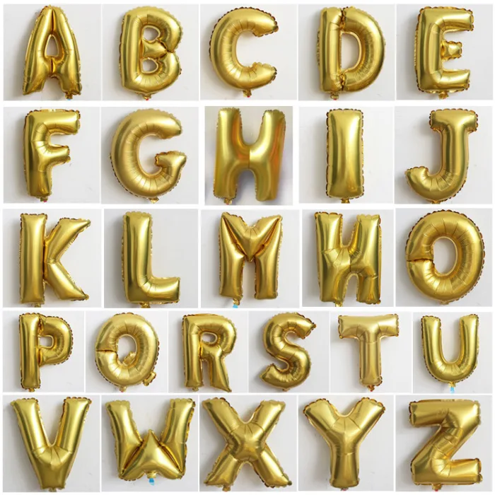 Name foil add-on for Simple White and Gold Balloon Arch Decoration in Gurgaon