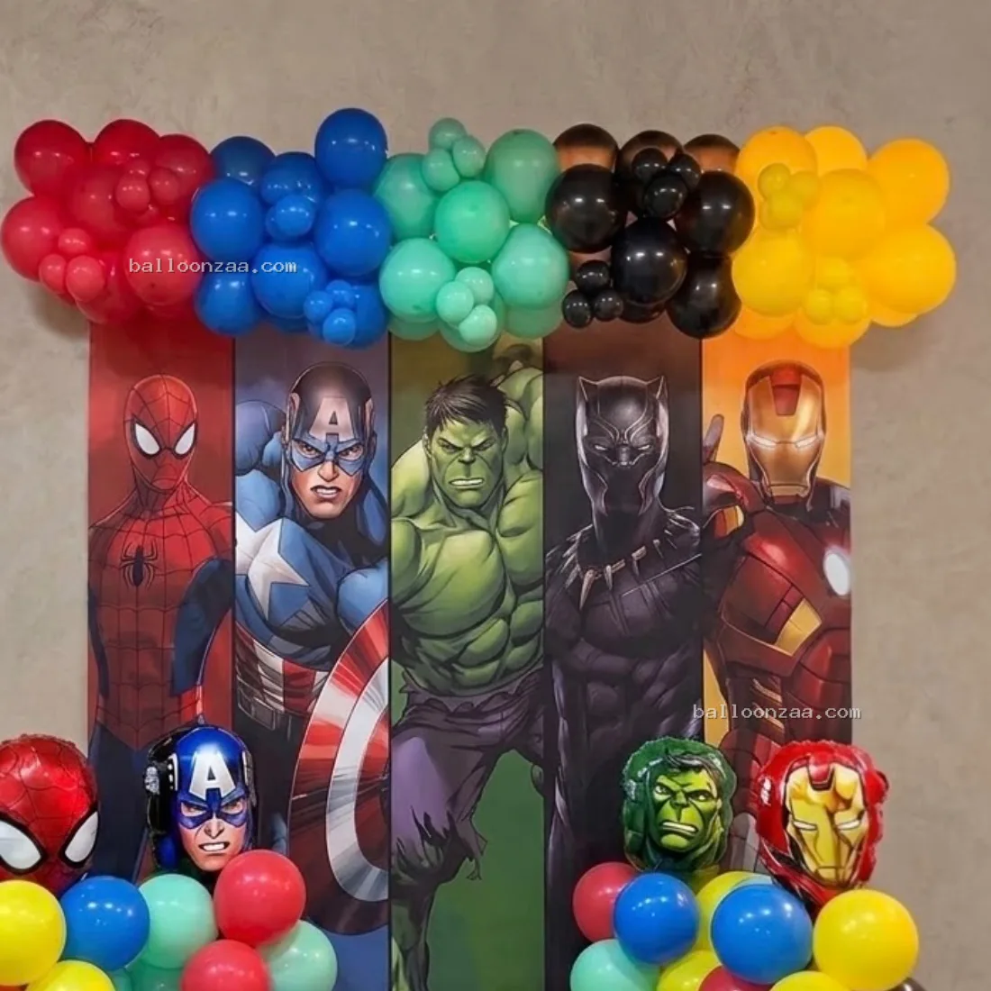 Avengers theme Balloon Wall decoration in Gurgaon - Decoration Photo 2